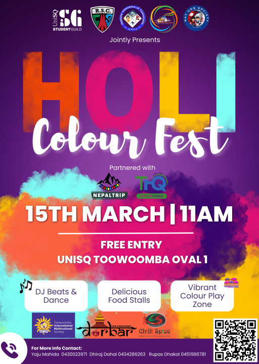 Celebrate Holi Colourfest Toowoomba with Nepal Trip